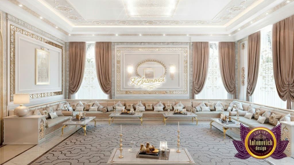 Luxurious Arabian majlis interior